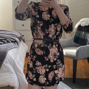 Bacio floral dress with belt